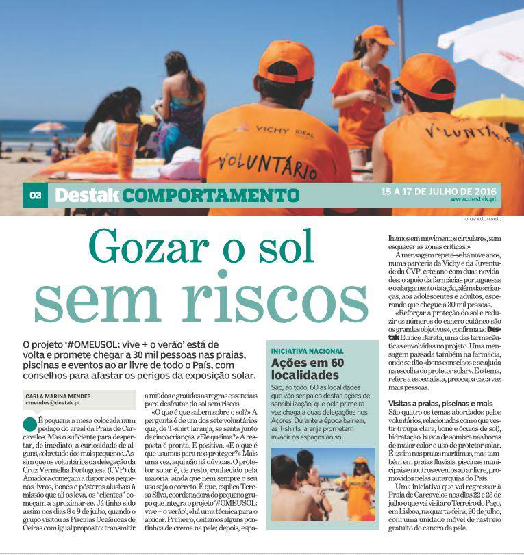 Projecto #OMEUSOL: Vive + o Verão 2016