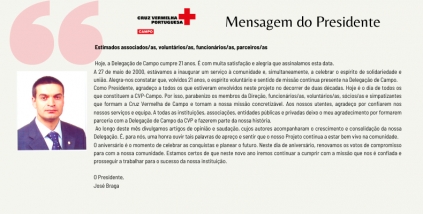 Mês de Celebração - Mensagem do Presidente José Braga